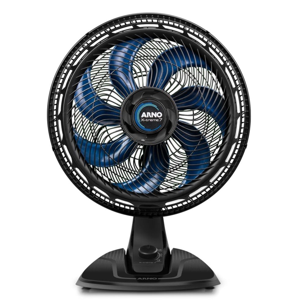 Ventilador de mesa Arno X-treme 7 de 40 cm com grade frontal e 7 pás (foto da ficha oficial)