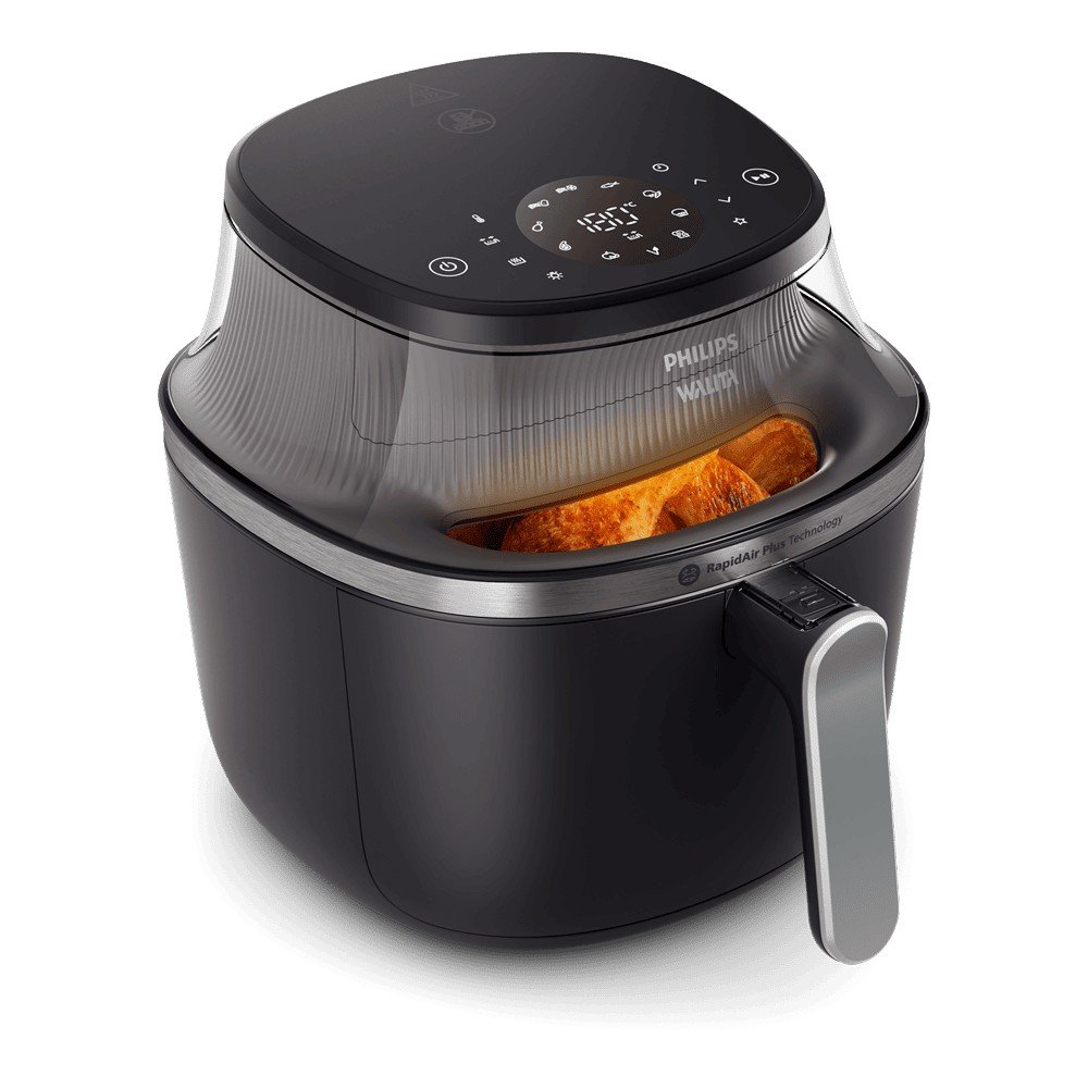 Air fryer Philips Walita Série 3000 XL NA341 com painel digital e visor, de 7,2 litros totais