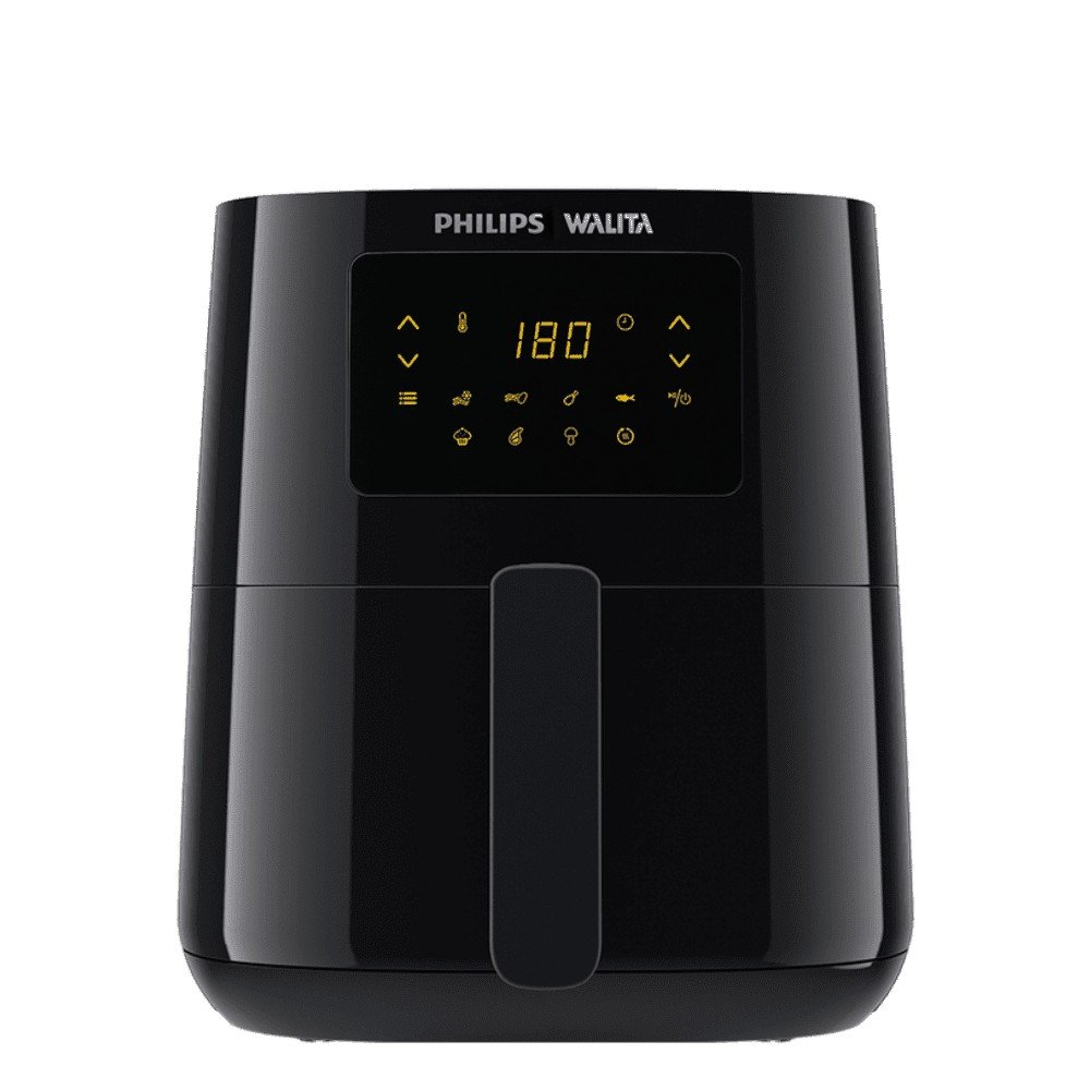 Philips Walita Série 3000 compacta RI9252: Air fryer compacta de 4,1 L totais e 2,6 L úteis, 1400 W, display digital, trava de segurança e garantia de 2 anos